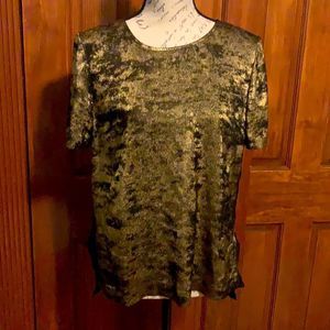 Donna Karan Gold and Black Top size small